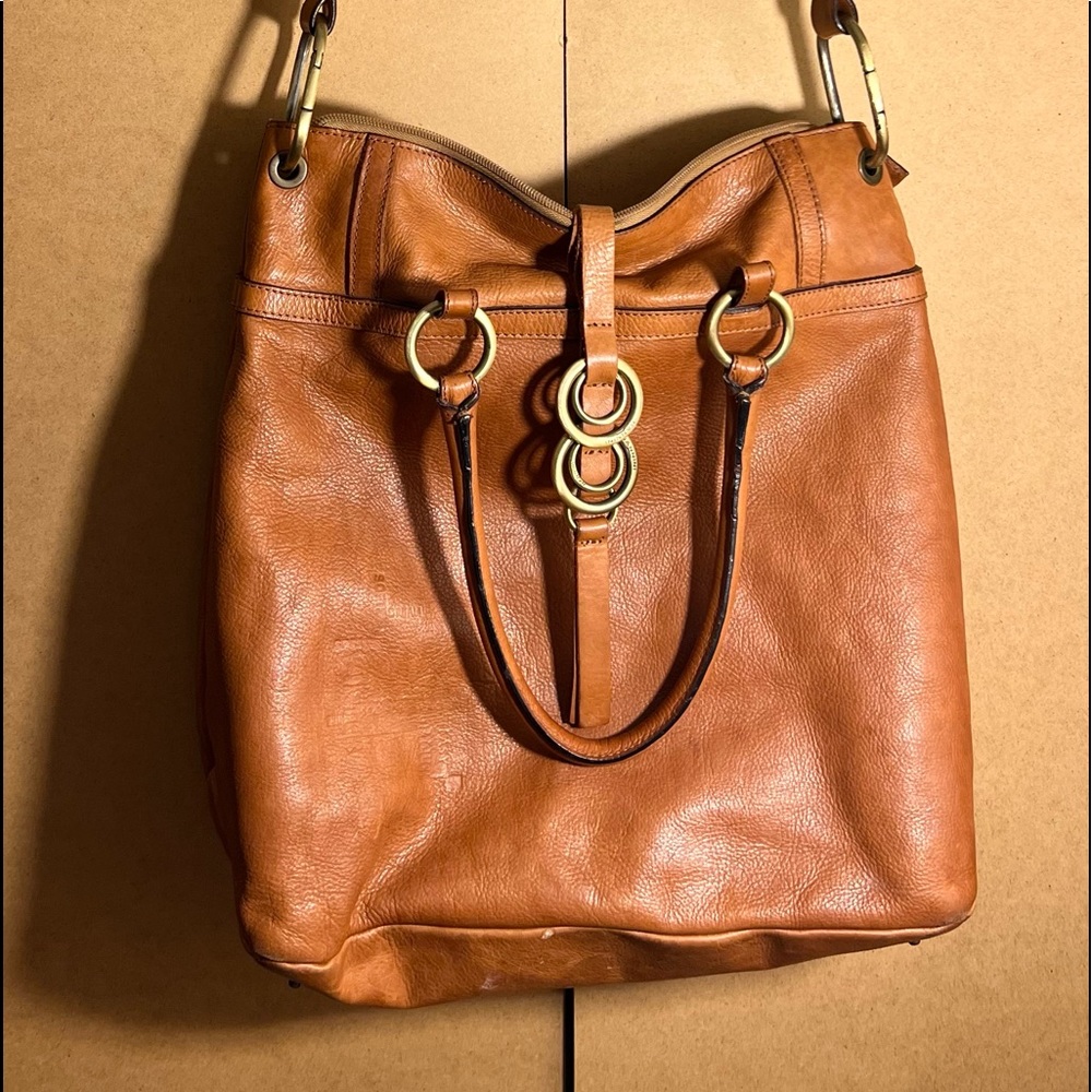 Nanninj Brown Genuine leather bag